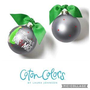 Mr. & Mrs. ❤️💚 First Christmas Ornament